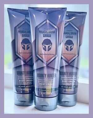 Bath & Body Works Mandalorian Grogu Bounty Hunter Star Wars Men's Body Cream x3